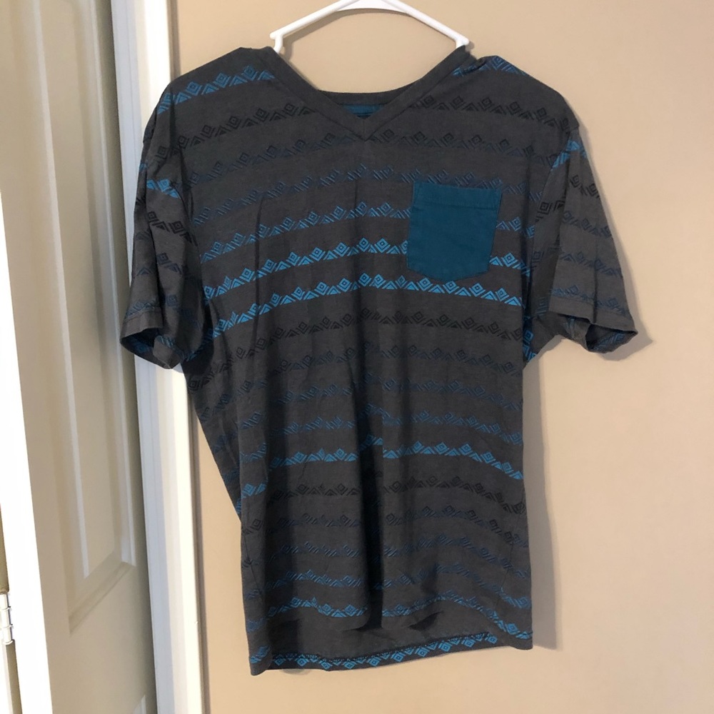 Aztec printed v-neck